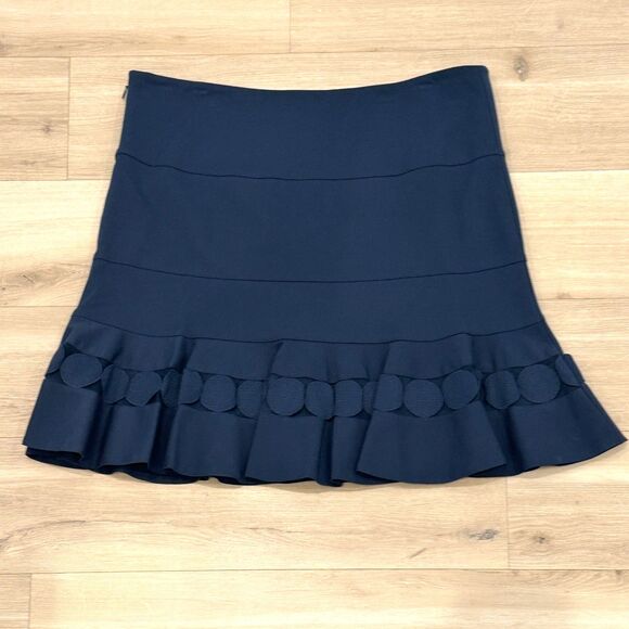 Akris Punto Skirt Suit Set in Navy Blue - Women's size 14 - Picture 6 of 12